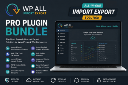WP All Import Pro + WP All Export Pro GPL Plugin Bundle for WooCommerce and WordPress