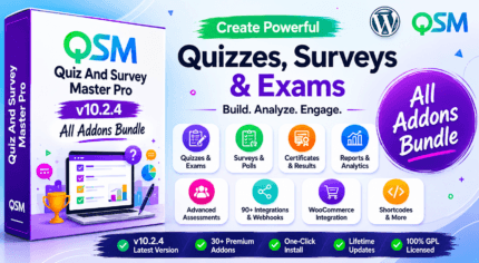 Quiz And Survey Master Pro v10.2.4 All Addons Bundle for WordPress