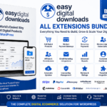 Easy Digital Downloads with all premium extensions for WordPress digital ecommerce