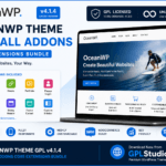 OceanWP Theme GPL v4.1.4 with All Pro Addons Core Extensions Bundle