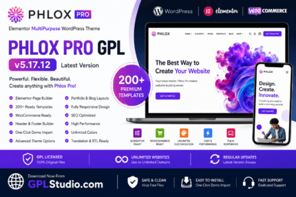 Phlox Pro GPL v5.17.12 Elementor MultiPurpose WordPress Theme Download